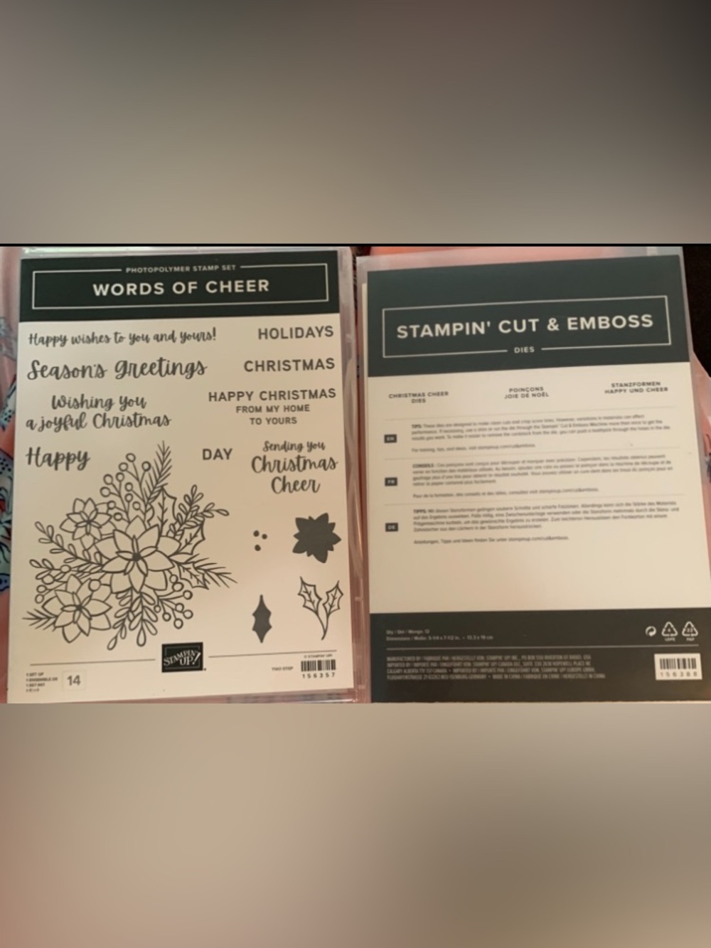 Stampin' Up! Words of Cheer Holiday Stamp & Die Bundle